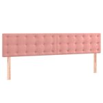 vidaXL Sommier à lattes de lit avec matelas Rose 160x200 cm Velours