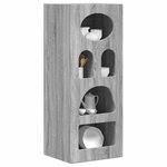 vidaXL Buffet Gris Sonoma 40 x 35 x 100 5 cm Bois d'ingénierie