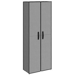 vidaXL Armoire à chaussures Gris 60x30x166 cm Tissu