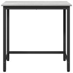 vidaXL table Gris Sonoma 100 x 50 x 76 5 cm Bois d'ingénierie et acier
