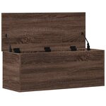 vidaXL Boîte de rangement chêne marron 90x35x35 cm bois d'ingénierie