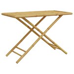 vidaXL Ensemble de bistro pliante 5 Pièces et coussins gris foncé bambou