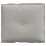 vidaXL Coussin de Dos Gris clair 50 x 45 cm Tissu en microfibre