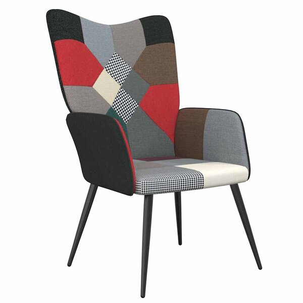 vidaXL Chaise de relaxation Patchwork Tissu