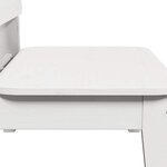 vidaXL Chaises de jardin lot de 2 blanc 60x52 5x72 cm bois massif pin