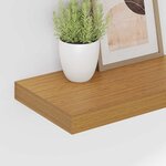 vidaXL Étagère Murale 2 Pièces Beige 40 x 23 5 x 4 cm Bois d'ingénierie