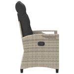 vidaXL Chaise de jardin 2 Pièces Gris clair et gris foncé