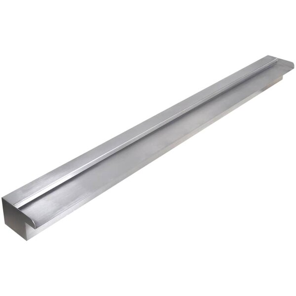 vidaXL Lame d'eau rectangulaire pour piscine Acier inoxydable 120 cm