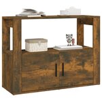vidaXL Buffet Chêne fumé 80x30x60 cm Bois d'ingénierie
