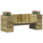 vidaXL Banc avec jardinières 167 5x60x65 cm bois de pin imprégné
