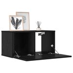 vidaXL Ensemble meuble TV 10 Pièces 180 x 30 x 30 cm Chêne noir