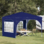 vidaXL Tente de fête pop-up 290 x 290 x 245 cm Bleu