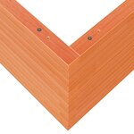 vidaXL Jardinière cire marron 100x100x46 cm bois de pin massif