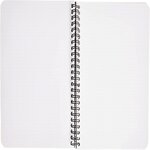 Rhodia Cahier à Spirale (Reliure Intégrale) Notebook Noir - A5+ - Pointillés Dot - 160 pages Détachables