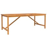 vidaXL Ensemble de salle à manger de jardin 5 pièces en bois d'acacia massif