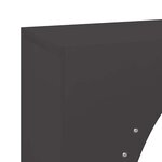 vidaXL Portant de bois chauffage noir 50x23x100 cm