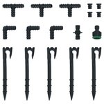 vidaXL Tuyau d'arrosage de jardin noir 0 6" 10 m caoutchouc