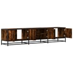 vidaXL Meuble TV chêne fumé 180x35x41 cm bois d'ingénierie
