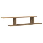 vidaXL Étagère TV murale chêne artisanal 125x18x23cm bois d'ingénierie