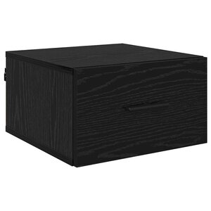 vidaXL Cabinet de chevet Chêne noir 35 x 35 x 20 cm Bois d'ingénierie