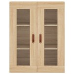vidaXL Buffet haut Chêne sonoma 69 5x34x180 cm Bois d'ingénierie