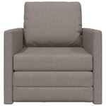 vidaXL Canapé-Lit Taupe 74 x 77 x 81 cm tissu