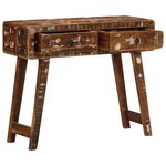 vidaXL Table console 90x32x75 cm bois massif de récupération