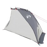 vidaXL Tente de plage gris 268x223x125 cm 185T polyester