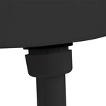 vidaXL Réservoir de toilette avec entrée d'eau inférieure 3/6 L Noir