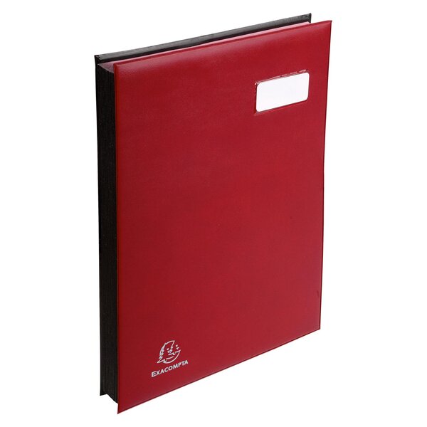 Parapheur Expansé Couverture Expansé Système Fixapage - 24 Compartiments - Bordeaux - Exacompta