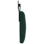 vidaXL Tête de lit suspendue Avec lumière LED Vert foncé Velours
