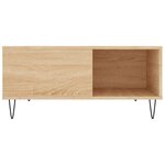 vidaXL Table basse chêne sonoma 80x80x36 5 cm bois d'ingénierie