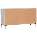 vidaXL Banc à chaussures gris béton 102x35x55 cm bois d'ingénierie