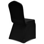 vidaXL Housse de chaise extensible 100 Pièces Noir