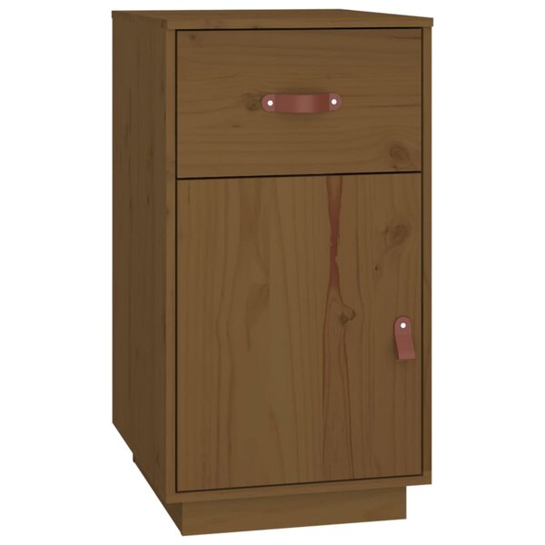 vidaXL Armoire de bureau Marron miel 40x50x75 cm Bois massif de pin