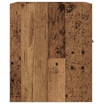 vidaXL Meuble lavabo de salle de bain vieux bois bois d'ingénierie