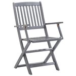 vidaXL Chaises pliables d'extérieur lot de 4 Bois d'acacia solide