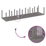Ensemble de salle à manger de jardin de 17 pièces avec coussins en rotin poly gris clair