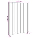 vidaXL Tête de lit murale Marron miel 82 5x3x110 cm Bois massif de pin