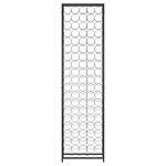 vidaXL Casier à bouteilles de 95 bouteilles noir 54x18x200cm fer forgé