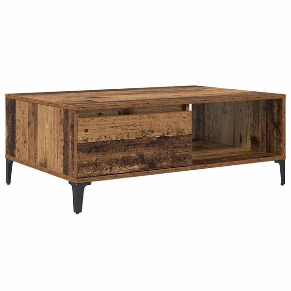 vidaXL Table basse Bois ancien 90 x 60 x 35 cm Bois d'ingénierie