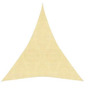 vidaXL Voile d'ombrage 160 g/m² Beige 5x7x7 m PEHD