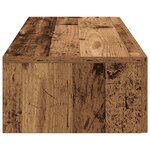 vidaXL Étagère murale avec tiroirs vieux bois bois d'ingénierie