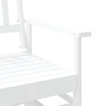 vidaXL Banc balancelle blanc 118x70x104 5 cm bois massif de peuplier