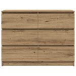 vidaXL Buffet chêne artisanal 100x35x76 cm bois d'ingénierie