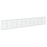 vidaXL Panier gabion avec couvercle 1000x50x150 cm fer galvanisé
