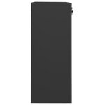 Armoire de bureau avec 2 étagères réglables rangement dossiers 90 x 40 x 102 cm en acier anthracite 02_0046910