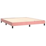 VidaXL Cadre de lit sans matelas rose 180x200 cm velours
