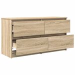 vidaXL Meuble TV chêne sonoma 100x35x54 cm bois d'ingénierie