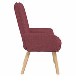 vidaXL Fauteuil relaxant Rouge bordeaux 63 x 67 x 94 cm tissu